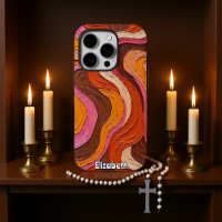 Earthy Swirls: Textured Abstract