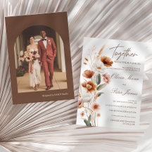 Earthy Terracotta Boho Watercolor Wedding