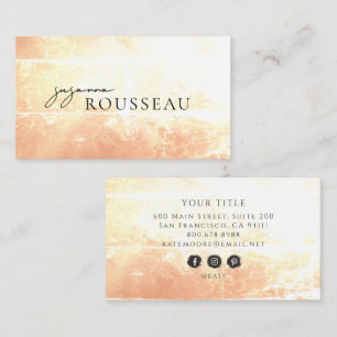 Earthy Terracotta Cream Business Card