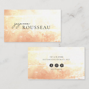 Earthy Terracotta Cream Calling Card
