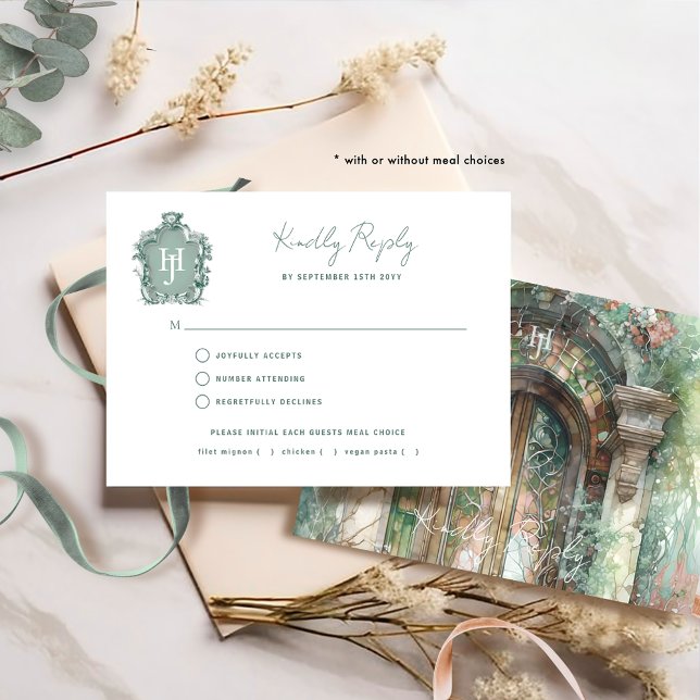 Earthy Timeless Wedding With/without Meal RSVP (Creator Uploaded)