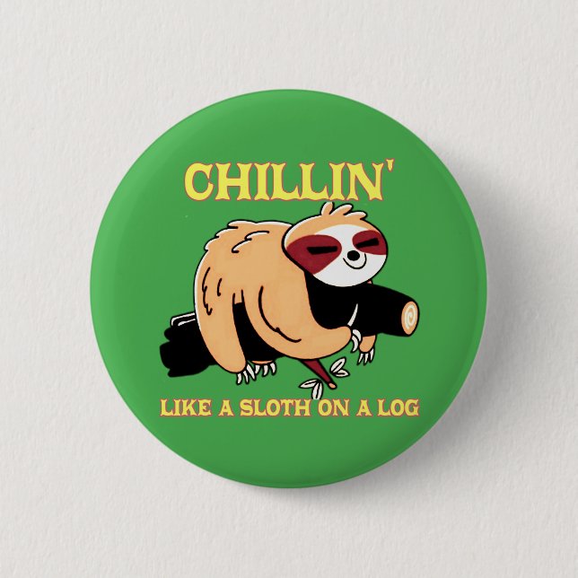 earthy tone 6 cm round badge (Front)