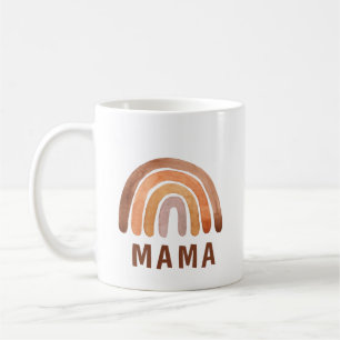 Earthy Tone Watercolor Boho Mama  Coffee Mug