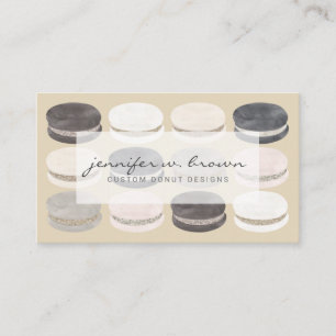 Earthy Tones Boutique Macaron Artisan Business Card