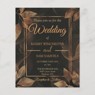 Earthy Tones | Minimalist Wedding Invitation