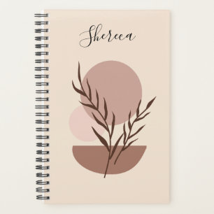 Earthy Trendy Abstract Boho Personalised Planner