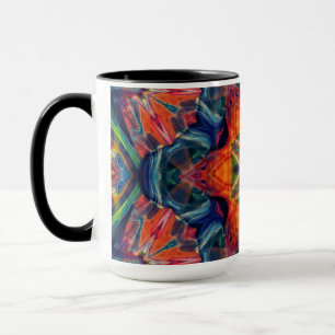 Earthy Warm Energy Kaleidoscope Gradient Mug