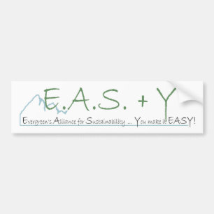 EAS+Y Bumper Sticker