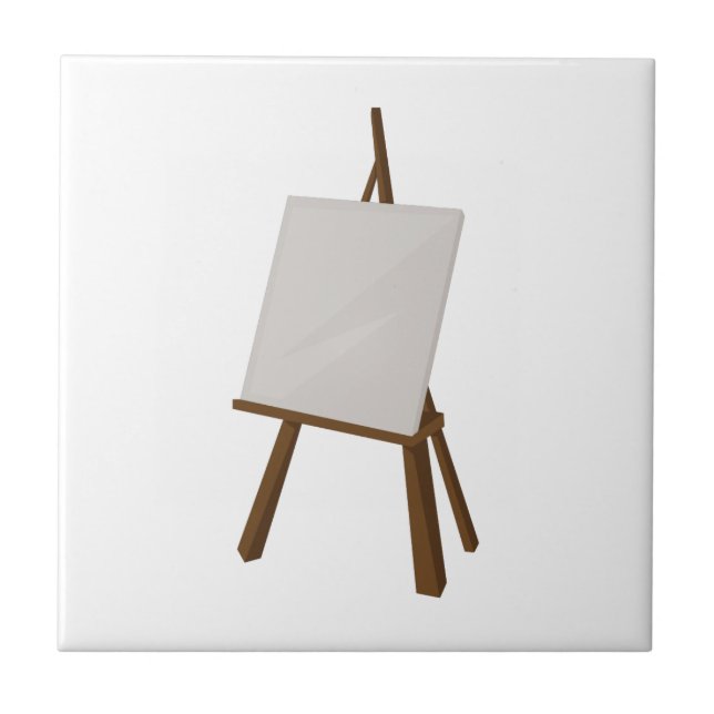 Easel Painting Ceramic Tile (Front)