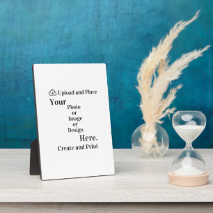 Easel Your Design or Photo Upload Plaque