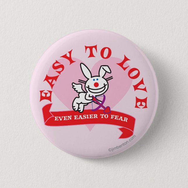 Easier To Fear 6 Cm Round Badge (Front)