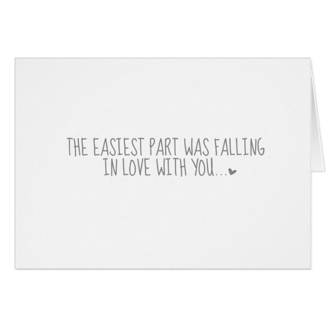 Easiest Part (Front Horizontal)