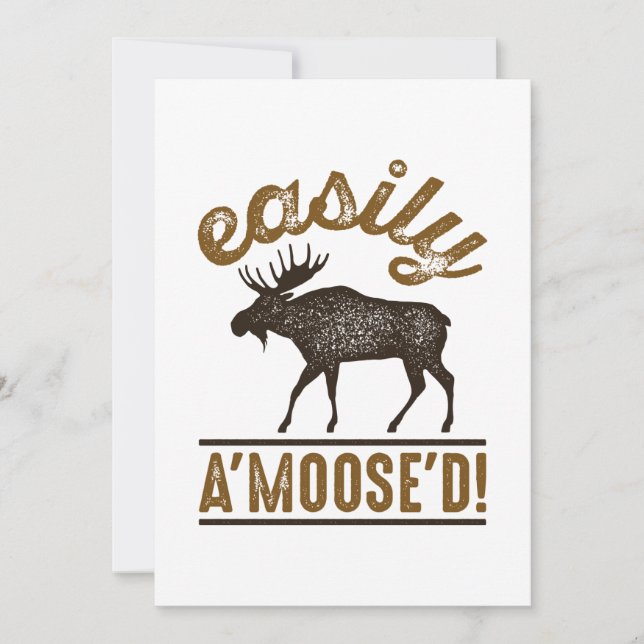 Easily A’Moose’D Thank You Card (Front)