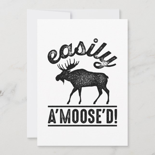 Easily A’Moose’D Thank You Card (Front)