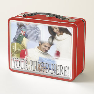 Easily add your photo & text metal lunch box