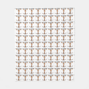 Easily A'Moose"d Fleece Blanket
