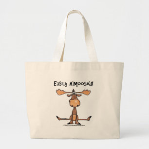Easily A'moose'd Large Tote Bag