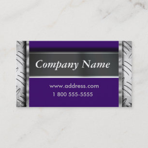 Easily Change Colour Metal Look Business Cards