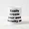 Easily create your mug. Remove the big text!