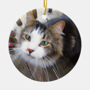 Easily Create Your Own Add 2 Photos Custom Ceramic Ceramic Ornament