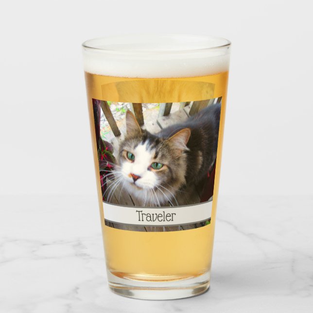 Easily Create Your Own Add 2 Photos Custom Glass (Front Filled)
