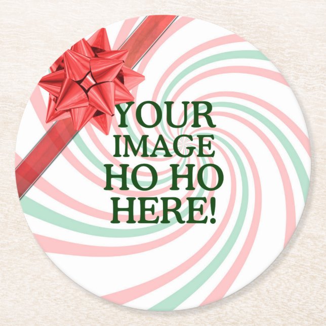 Easily Create Your Own in one step Have Fun Round Paper Coaster (Front)