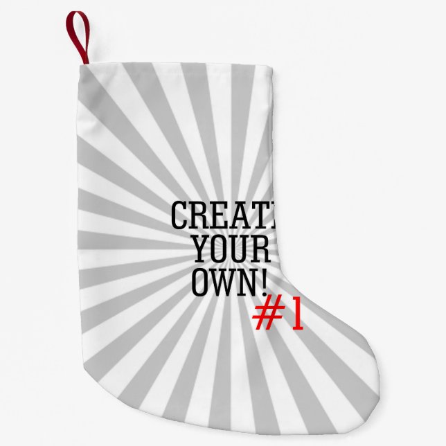 Easily Create Your Own in Two Steps Have Fun Small Christmas Stocking (Front)