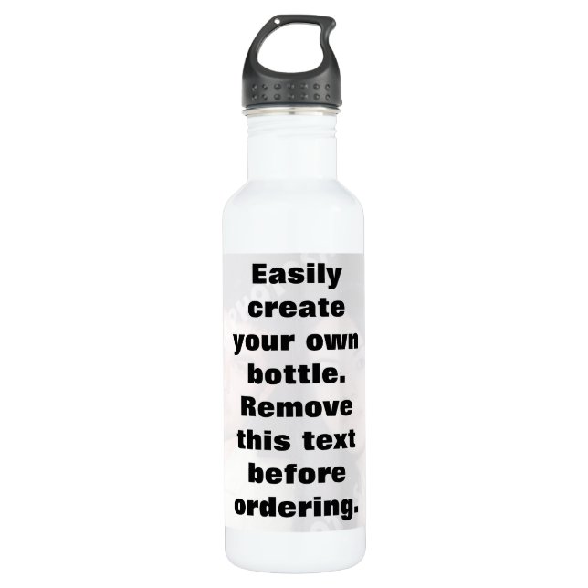 Easily create your own photo 710 ml water bottle (Front)
