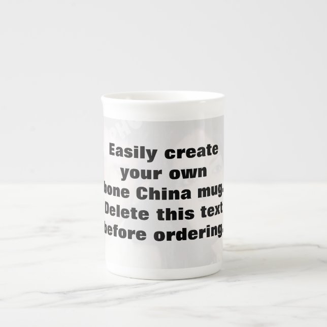Easily create your own photo Bone China mug (Front)