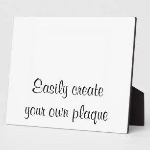 Easily Create Your Own Plaque - Horizontal - DIY