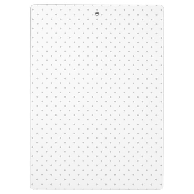 Easily Customise Colour from Grey Mini Polka Dots Clipboard (Back)
