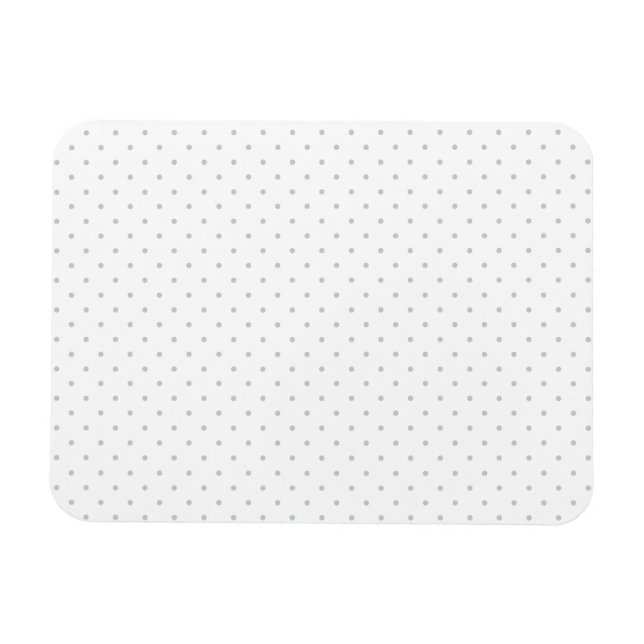 Easily Customise Colour from Grey Mini Polka Dots Magnet (Horizontal)