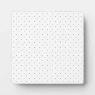 Easily Customise Colour from Grey Mini Polka Dots Plaque