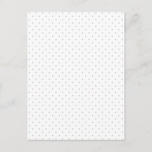 Easily Customise Colour from Grey Mini Polka Dots Postcard (Front)