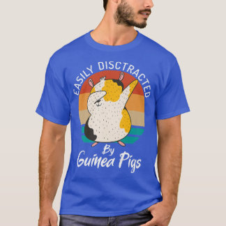 Easily disctracted by Cute Guinea Pigs Premium  T-Shirt