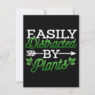 Easily Distraced By Plants Thank You Card