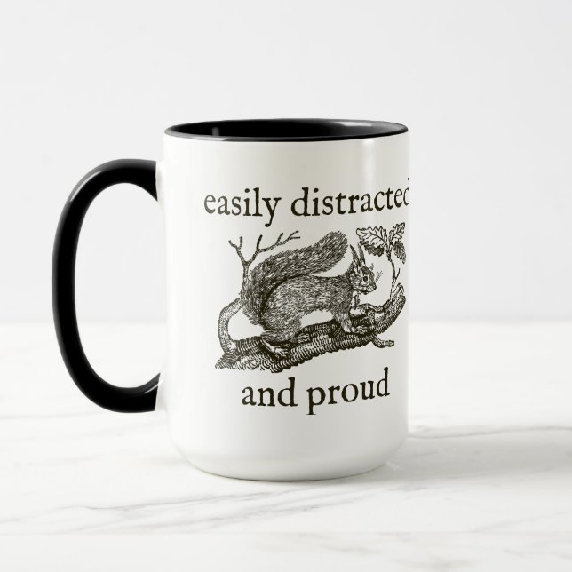 Easily Distracted and Proud ADHD Mug (Left)
