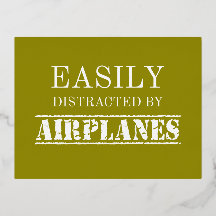 Easily Distracted By Aeroplanes Aviator Pilot