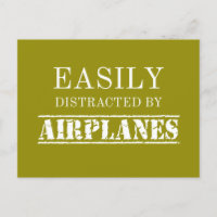 Easily Distracted By Aeroplanes Aviator Pilot