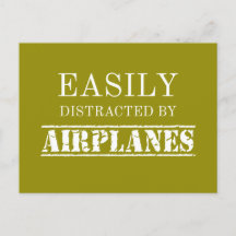 Easily Distracted By Aeroplanes Aviator Pilot