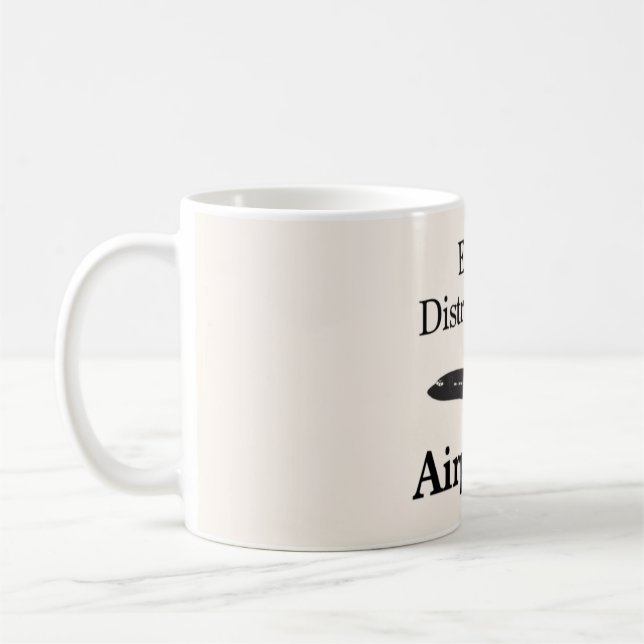 Easily Distracted by Aeroplanes Mug (Left)