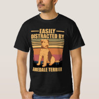 Easily Distracted By airedale terrier Dog Lover 