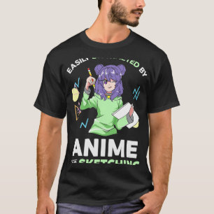 Easily Distracted By Anime and Sketching Anime Tee