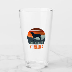 Easily Distracted By Beagles Dog Walking Glass