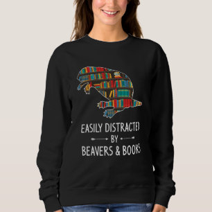 Easily Distracted By Beavers & Books Rodent Kit Sweatshirt
