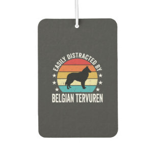 Easily Distracted By Belgian Tervuren Dog Car Air Freshener