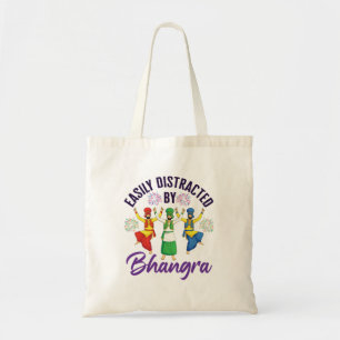 Easily Distracted by Bhangra Punjabi Dance Tote Bag