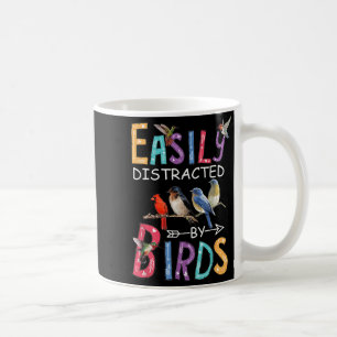 Easily Distracted By Birds Funny Bird Coffee Mug