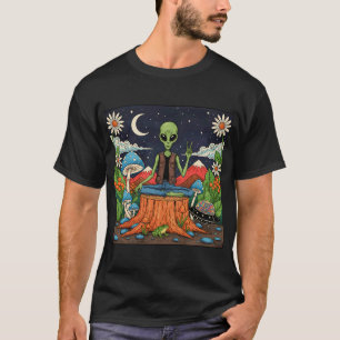 Easily Distracted By Birds Funny Floral Art T-Shirt