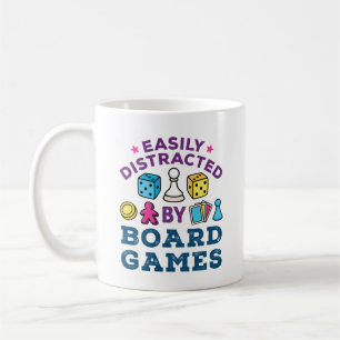 Easily Distracted by Board Games Coffee Mug